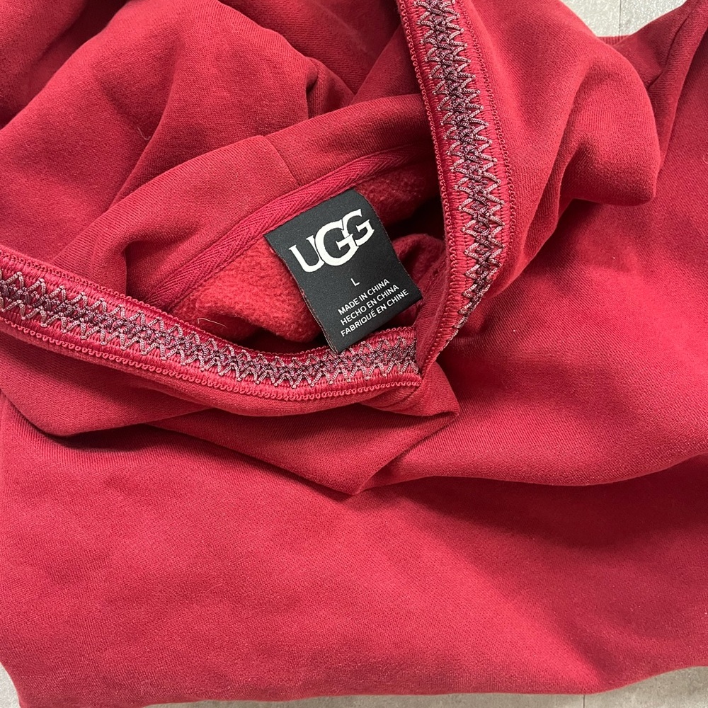 UGG Red Fleece-Lined Hoodie